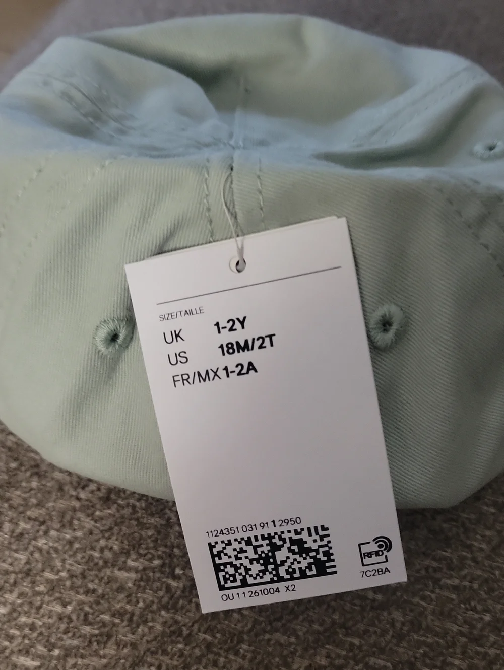 H&M - Mini Adventurer Kids Cap - Sage Green